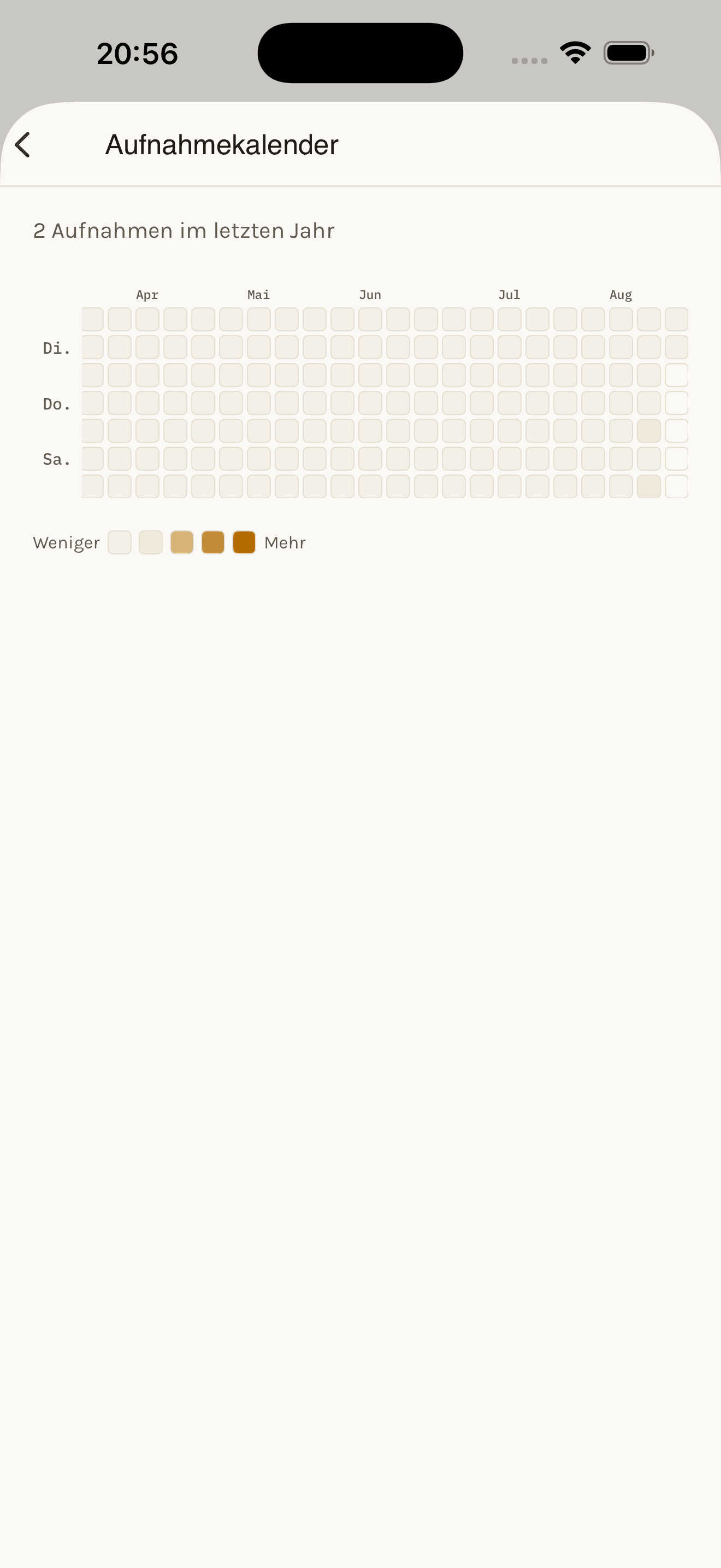 See your whole recording history at once